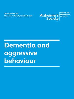 cover image of Alzheimer's Society factsheet 509